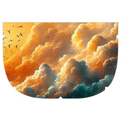 Nature Storm Painting Make Up Case (Large) from ArtsNow.com Side Left