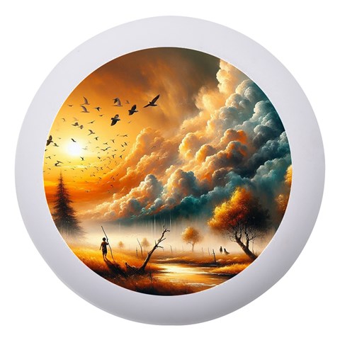 Nature Storm Painting Dento Box with Mirror from ArtsNow.com Front