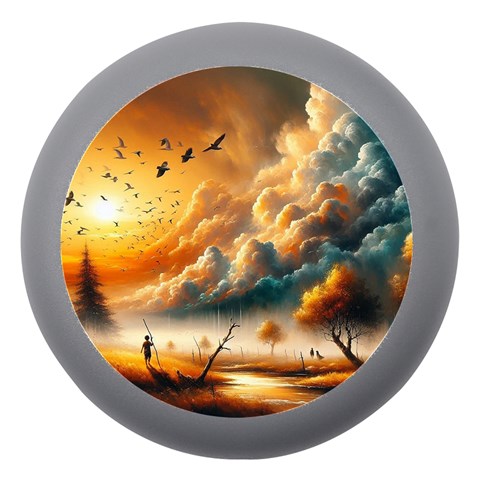 Nature Storm Painting Dento Box with Mirror from ArtsNow.com Front