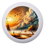 Nature Storm Painting Dento Box with Mirror