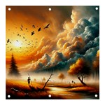Nature Storm Painting Banner and Sign 3  x 3 