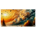 Nature Storm Painting Banner and Sign 4  x 2 