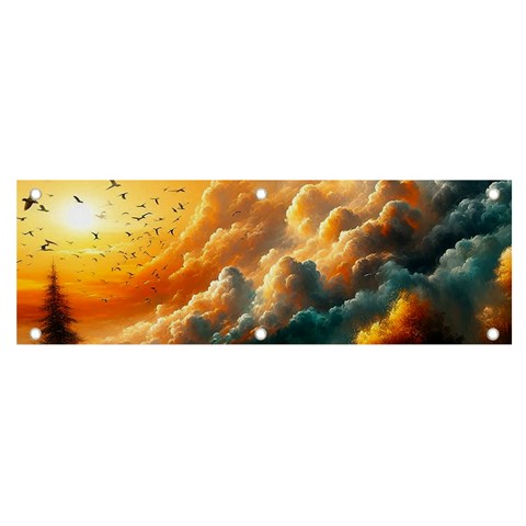 Nature Storm Painting Banner and Sign 6  x 2  from ArtsNow.com Front