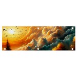 Nature Storm Painting Banner and Sign 6  x 2 
