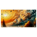 Nature Storm Painting Banner and Sign 6  x 3 