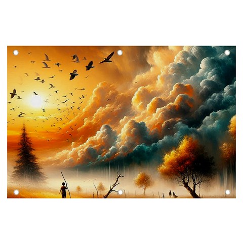 Nature Storm Painting Banner and Sign 6  x 4  from ArtsNow.com Front