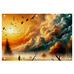 Nature Storm Painting Banner and Sign 6  x 4 
