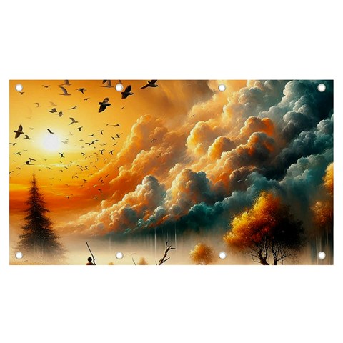 Nature Storm Painting Banner and Sign 7  x 4  from ArtsNow.com Front