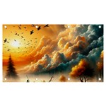 Nature Storm Painting Banner and Sign 7  x 4 