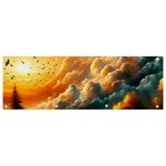 Nature Storm Painting Banner and Sign 9  x 3 