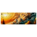 Nature Storm Painting Banner and Sign 12  x 4 
