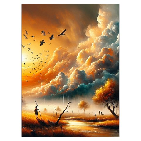 Nature Storm Painting Playing Cards Single Design (Rectangle) with Custom Box from ArtsNow.com Card