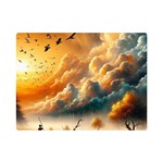 Nature Storm Painting 35  x 27  Premium Plush Fleece Blanket (Mini)