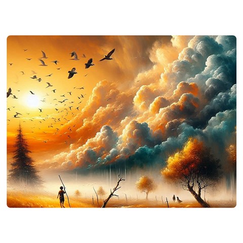 Nature Storm Painting 40  x 30  Premium Plush Fleece Blanket (Extra Small) from ArtsNow.com 40 x30  Blanket Front