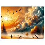 Nature Storm Painting 40  x 30  Premium Plush Fleece Blanket (Extra Small)