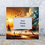 Nature Storm Painting White Box Photo Frame 4  x 6 