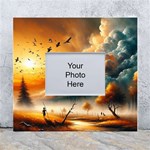 Nature Storm Painting White Wall Photo Frame 5  x 7 