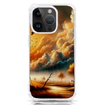 Nature Storm Painting iPhone 14 Pro TPU UV Print Case