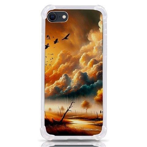 Nature Storm Painting iPhone SE from ArtsNow.com Front