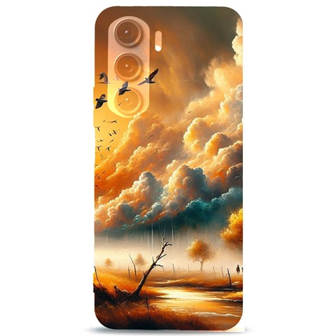 Nature Storm Painting Samsung Galaxy S24 Plus 6.7 Inch Black TPU UV Case from ArtsNow.com Front