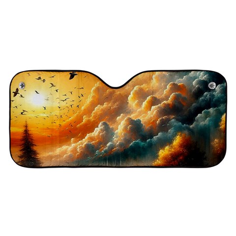 Nature Storm Painting Car Windshield Sunshade from ArtsNow.com Front
