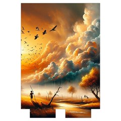Nature Storm Painting Automatic Folding Umbrella with Case (Large) from ArtsNow.com Case