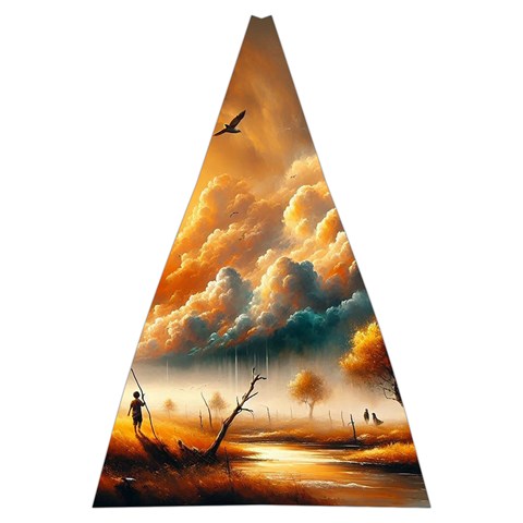 Nature Storm Painting Automatic Folding Umbrella with Case (Large) from ArtsNow.com 13.71 x19.92  Umbrella - 8