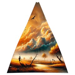 Nature Storm Painting Automatic Folding Umbrella with Case (Medium) from ArtsNow.com 17.22 x19.95  Umbrella - 2