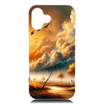 Nature Storm Painting iPhone 16 Plus Black UV Print PC Hardshell Case