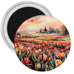 Tulips Field Tree 3  Magnets