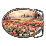 Tulips Field Tree Belt Buckles