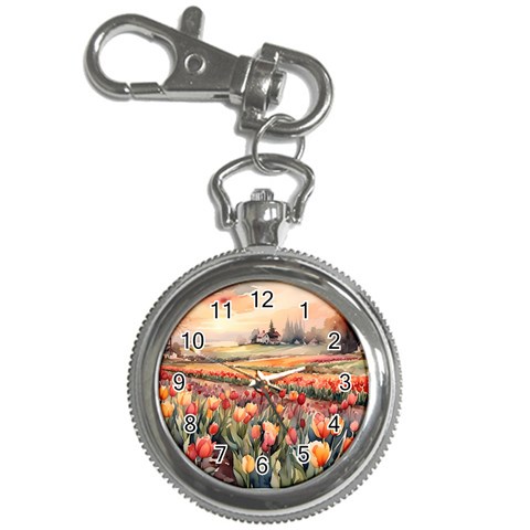 Tulips Field Tree Key Chain Watches from ArtsNow.com Front