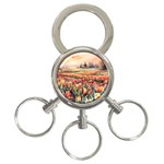 Tulips Field Tree 3-Ring Key Chain