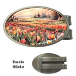 Tulips Field Tree Money Clips (Oval) 