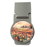 Tulips Field Tree Money Clips (Round) 