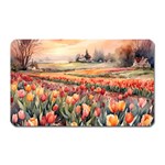 Tulips Field Tree Magnet (Rectangular)