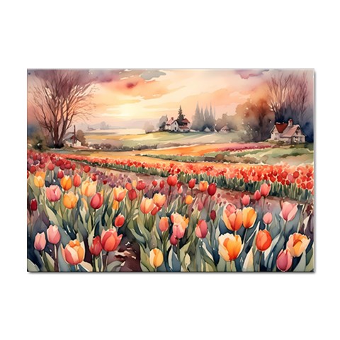 Tulips Field Tree Sticker A4 (100 pack) from ArtsNow.com Front