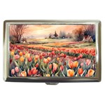 Tulips Field Tree Cigarette Money Case