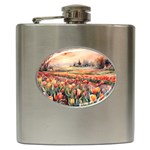 Tulips Field Tree Hip Flask (6 oz)