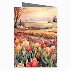 Tulips Field Tree Greeting Card from ArtsNow.com Right