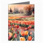 Tulips Field Tree Greeting Cards (Pkg of 8)