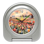 Tulips Field Tree Travel Alarm Clock