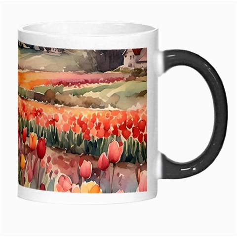 Tulips Field Tree Morph Mug from ArtsNow.com Right