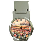 Tulips Field Tree Money Clip Watches