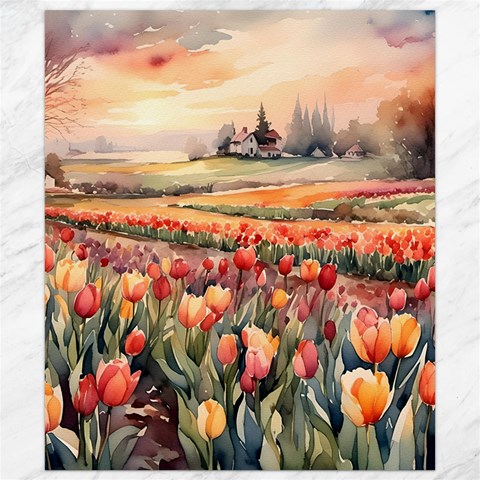 Tulips Field Tree Canvas 8  x 10  from ArtsNow.com 8.15 x9.66  Canvas - 1