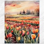 Tulips Field Tree Canvas 16  x 20 