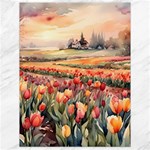 Tulips Field Tree Canvas 18  x 24 