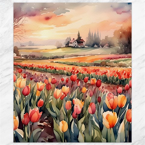Tulips Field Tree Canvas 20  x 24  from ArtsNow.com 19.57 x23.15  Canvas - 1