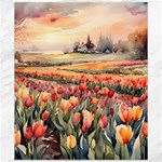 Tulips Field Tree Canvas 20  x 24 
