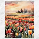 Tulips Field Tree Canvas 36  x 48 